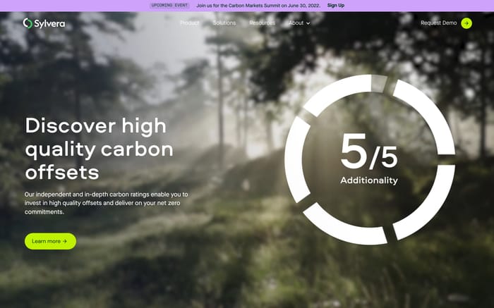 Sylvera website preview