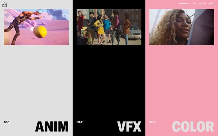 Visual Creatures website preview