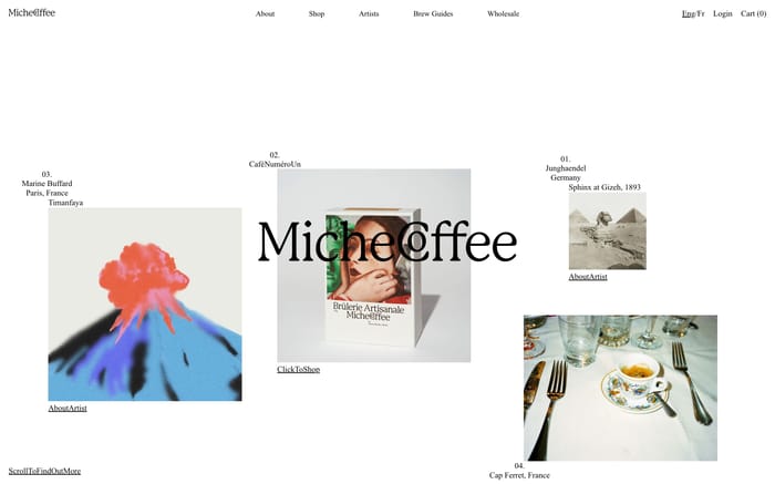 Miche Coffee website preview