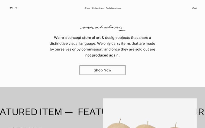 Vocabulary website preview
