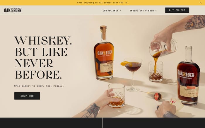 Oak & Eden website preview