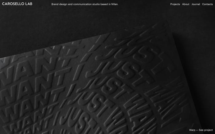  Carosello Lab website preview