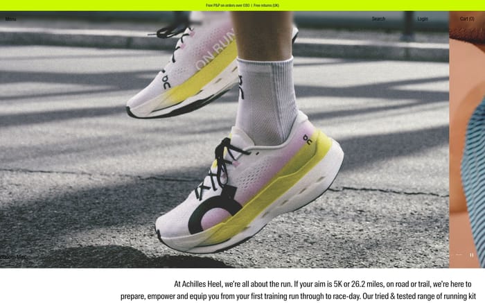 Achilles Heel website preview