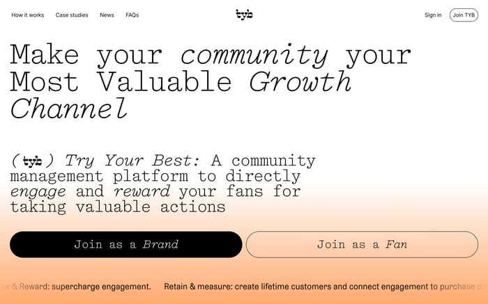Try Your Best website preview