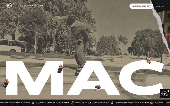 Les Mecs au Camion website preview