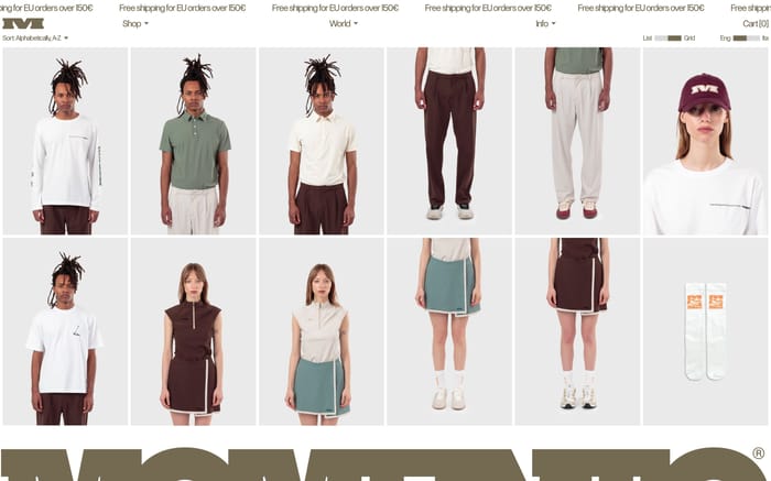 Momento Golf website preview