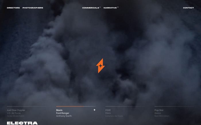 Electra Filmworks website preview