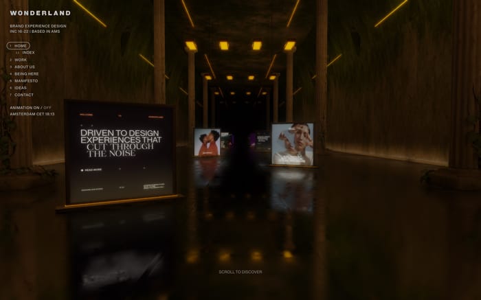 Wonderland website preview