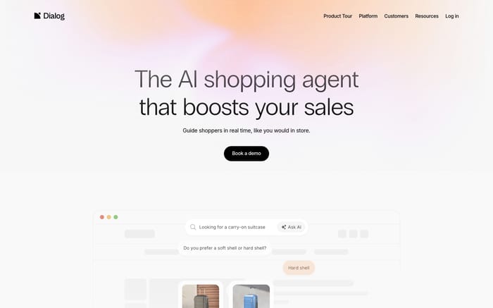 Dialog website preview