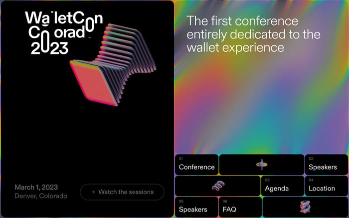 WalletCon website preview