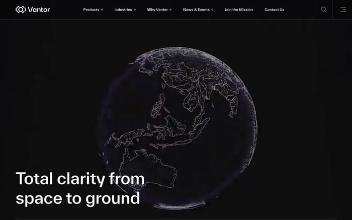 Vantor website preview