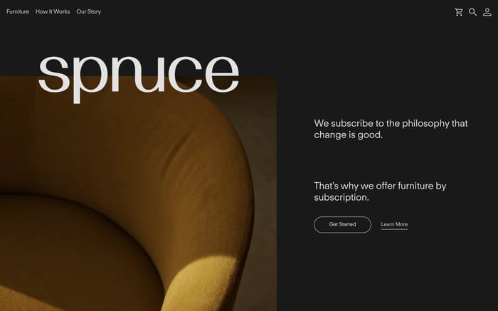 Spruce website preview