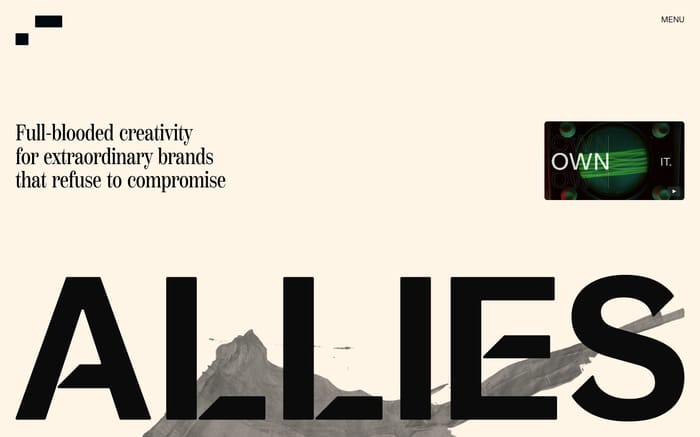 Allies Studio website preview