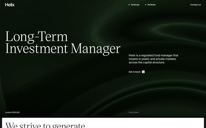 Helix website preview