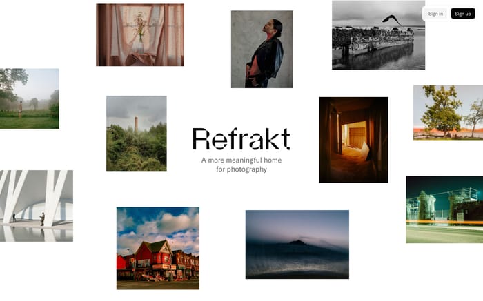 Refrakt website preview