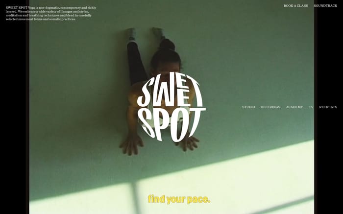 Sweet spot website preview