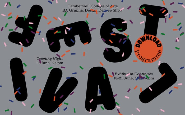 Camberwell College of Arts Festival website preview