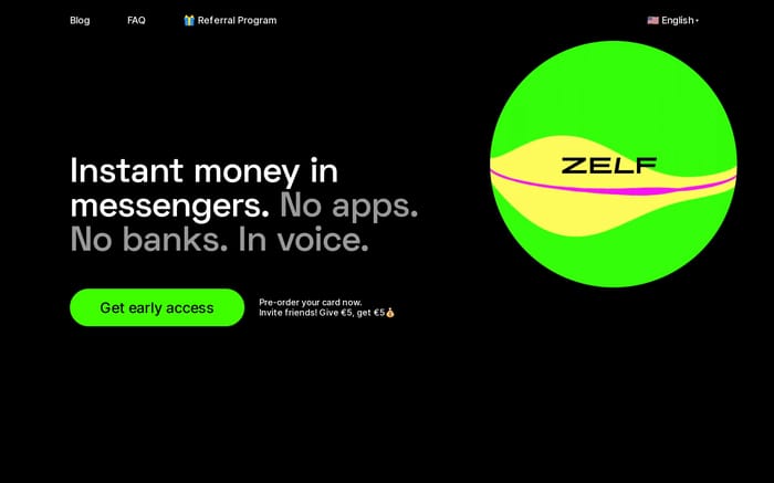 Zelf website preview
