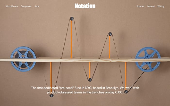Notation capital website preview