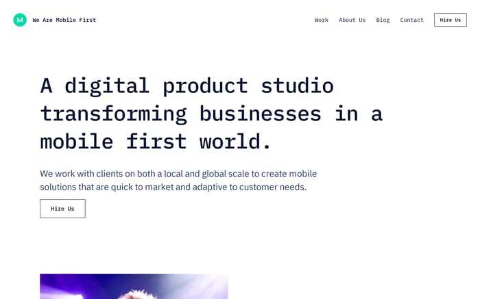 We Are Mobile First website preview