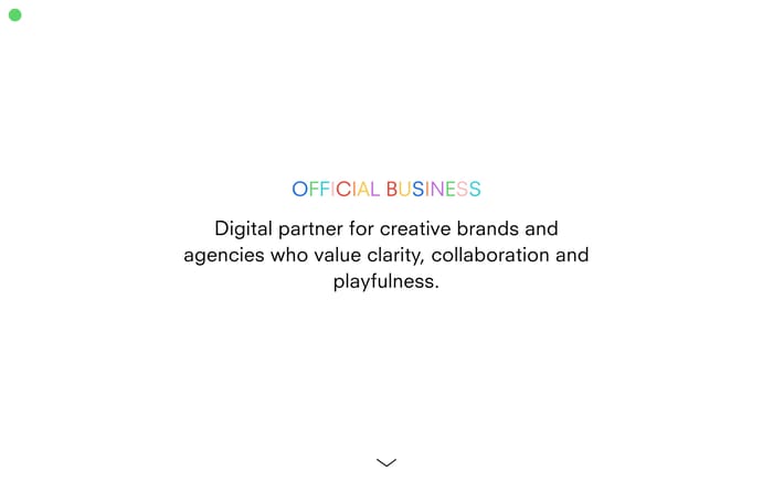 Official Business website preview