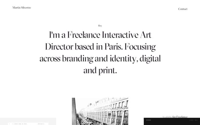 Martin Silvestre website preview