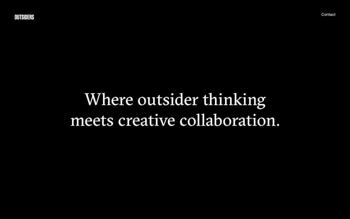 Outsiders website preview