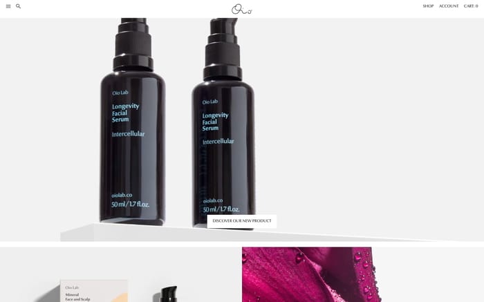 Oio lab website preview