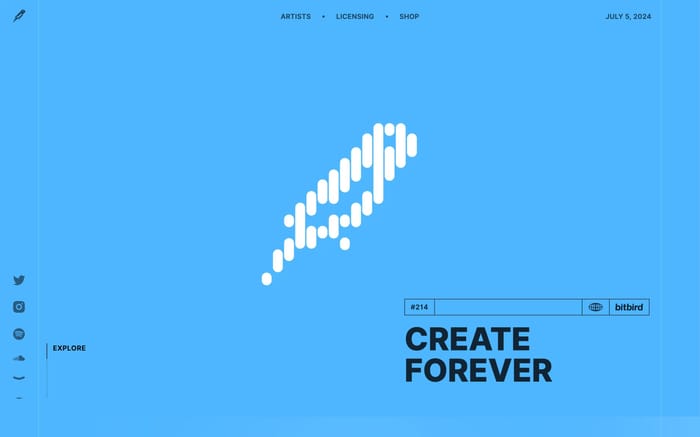 Bitbird website preview