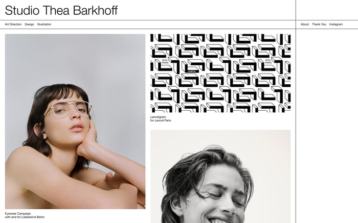 Thea Barkhoff website preview