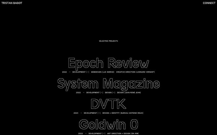 Tristan bagot website preview