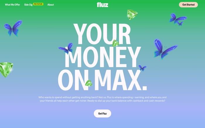 Fluz website preview