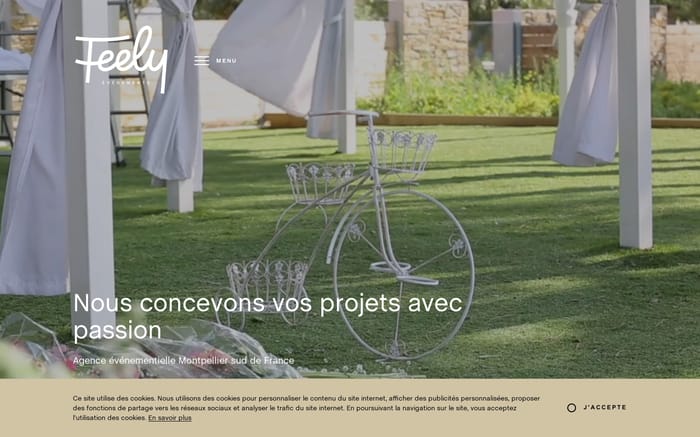 Feely website preview