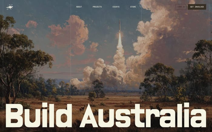 Build Australia website preview