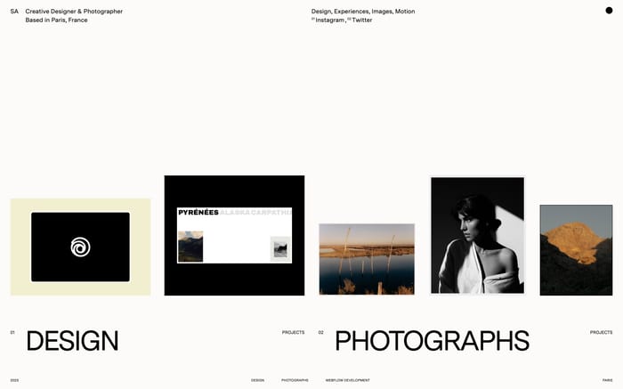 Samuel Angibaud website preview