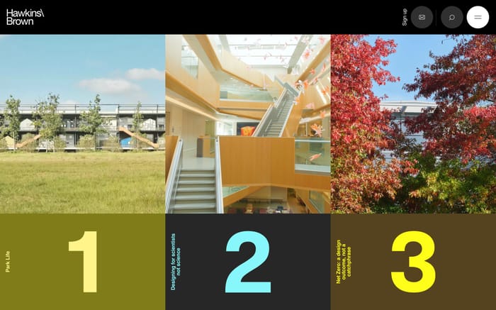 Hawkins\Brown website preview