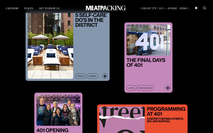 Meatpacking District NYC website preview