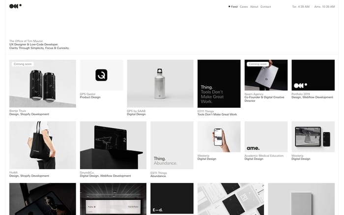 Timothy Maurer website preview