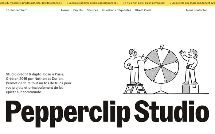 Pepperclip Studio website preview
