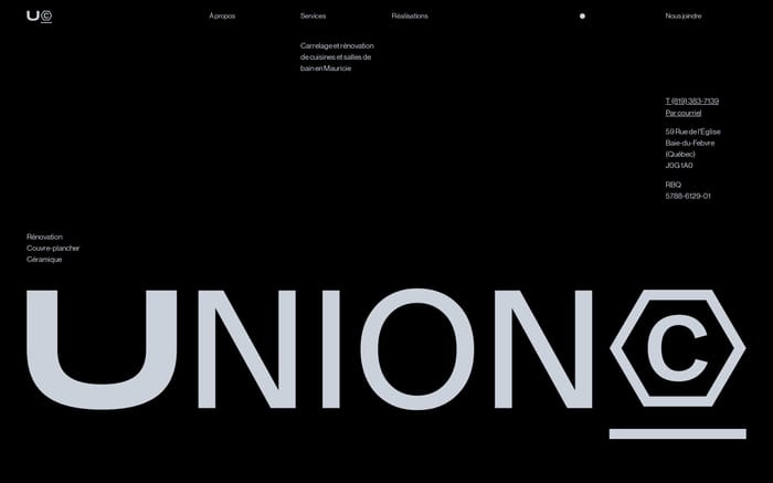 Union website preview