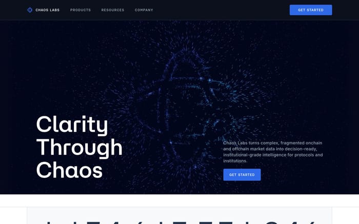 Chaos Labs website preview