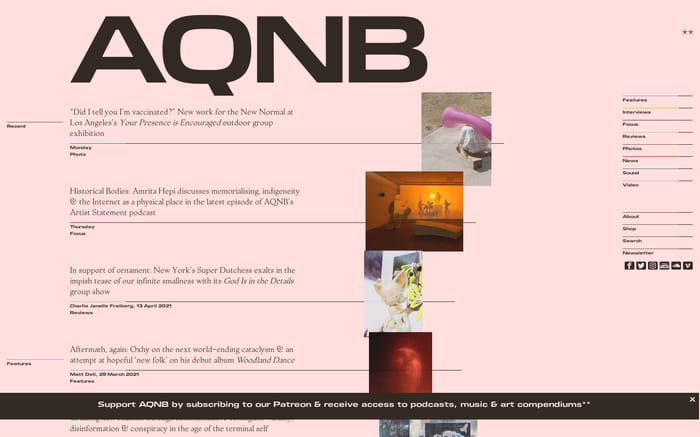 AQNB website preview