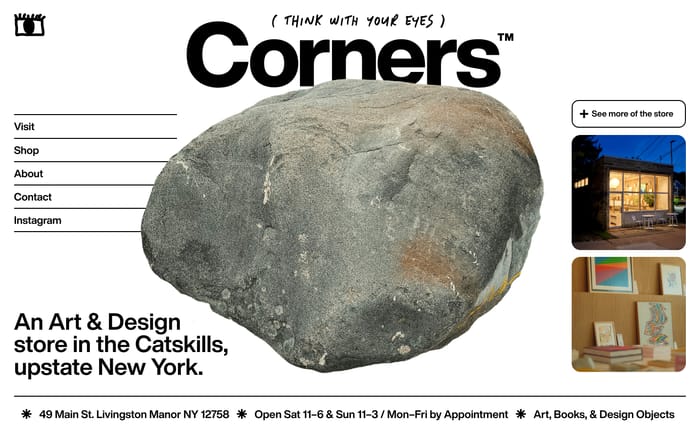 Corners website preview