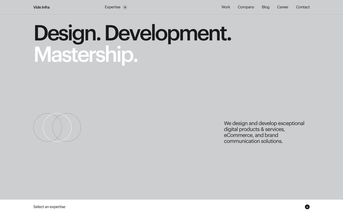 Vide Infra website preview
