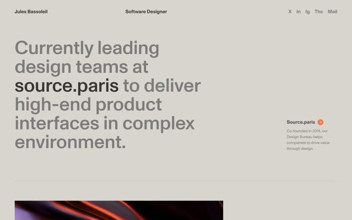 Jules Bassoleil website preview