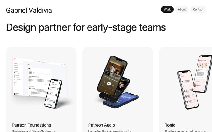 Gabriel Valdivia website preview