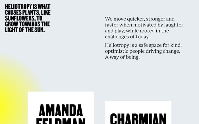Heliotropy website preview