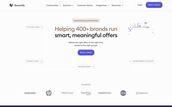 Gocertify website preview