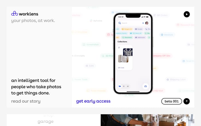 WorkLens website preview