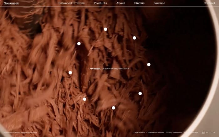 Novameat website preview